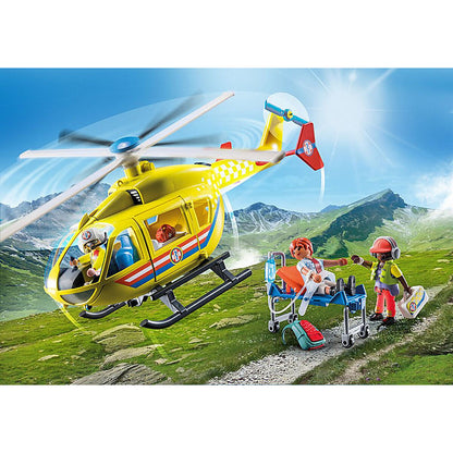 Playset Playmobil 71203 City Life Rescue Helicopter 48 Piese - Jucarii si jocuri, Păpuși și figurine