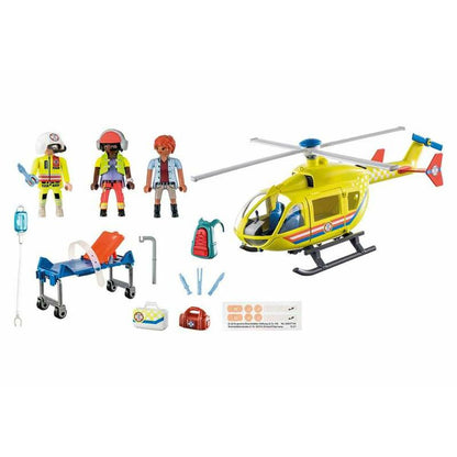 Playset Playmobil 71203 City Life Rescue Helicopter 48 Piese - Jucarii si jocuri, Păpuși și figurine
