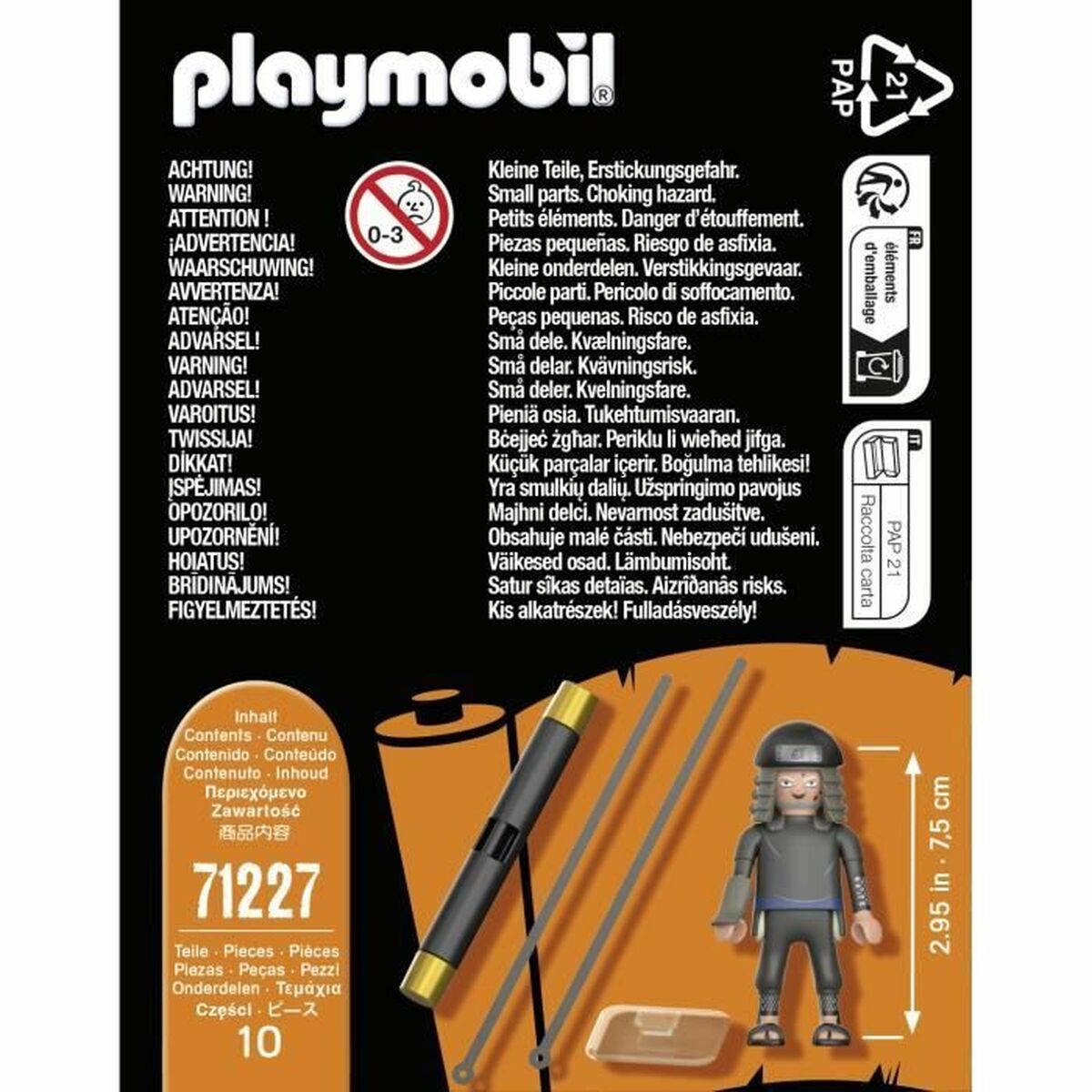 Playset Playmobil 71227 Naruto Shippuden - Hiruzen - Jucarii si jocuri, Păpuși și figurine