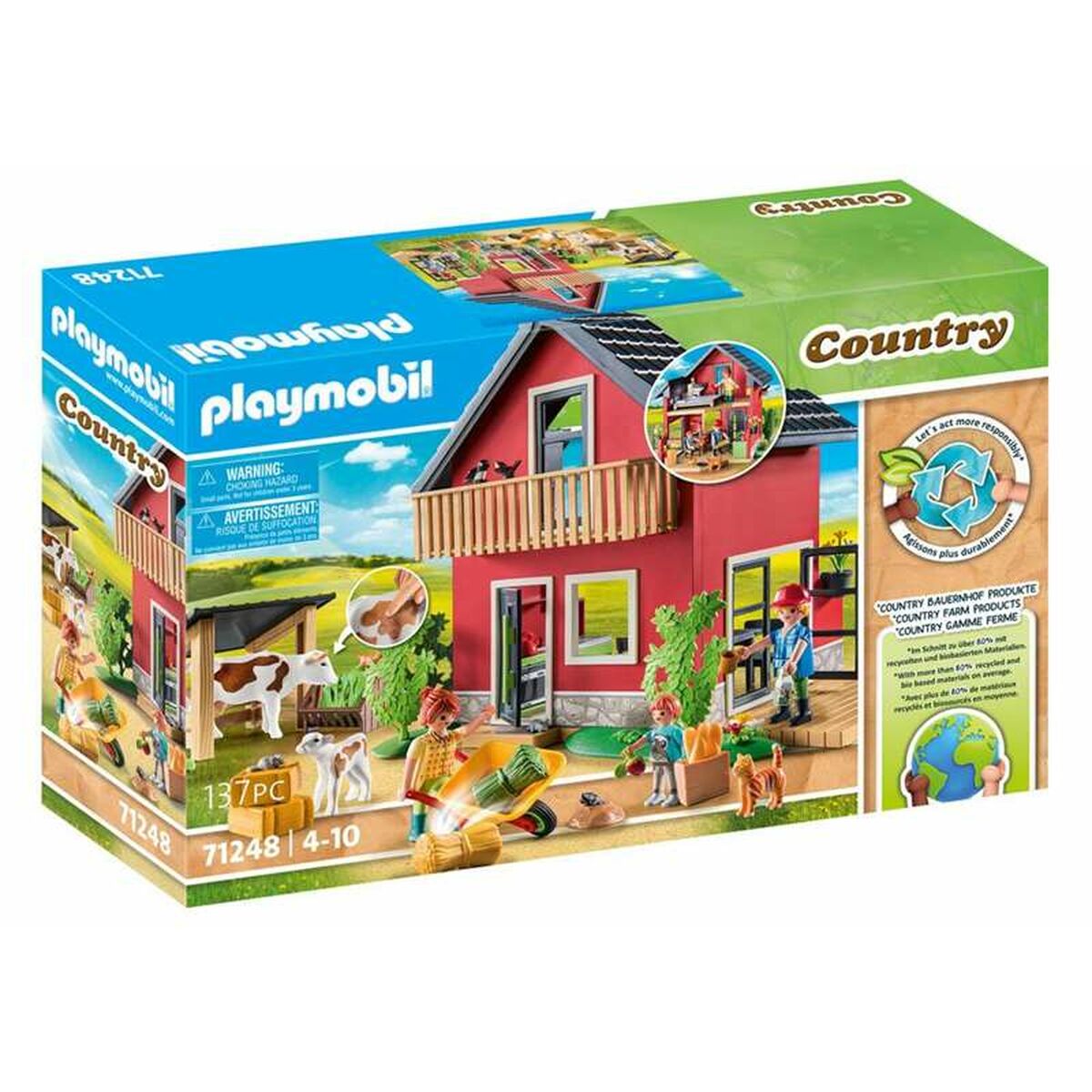 Playset Playmobil 71248 Country 137 Piese - Jucarii si jocuri, Păpuși și figurine