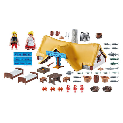 Playset Playmobil Astérix: Ordralfabetix Hut 71266 73 Piese - Jucarii si jocuri, Păpuși și figurine