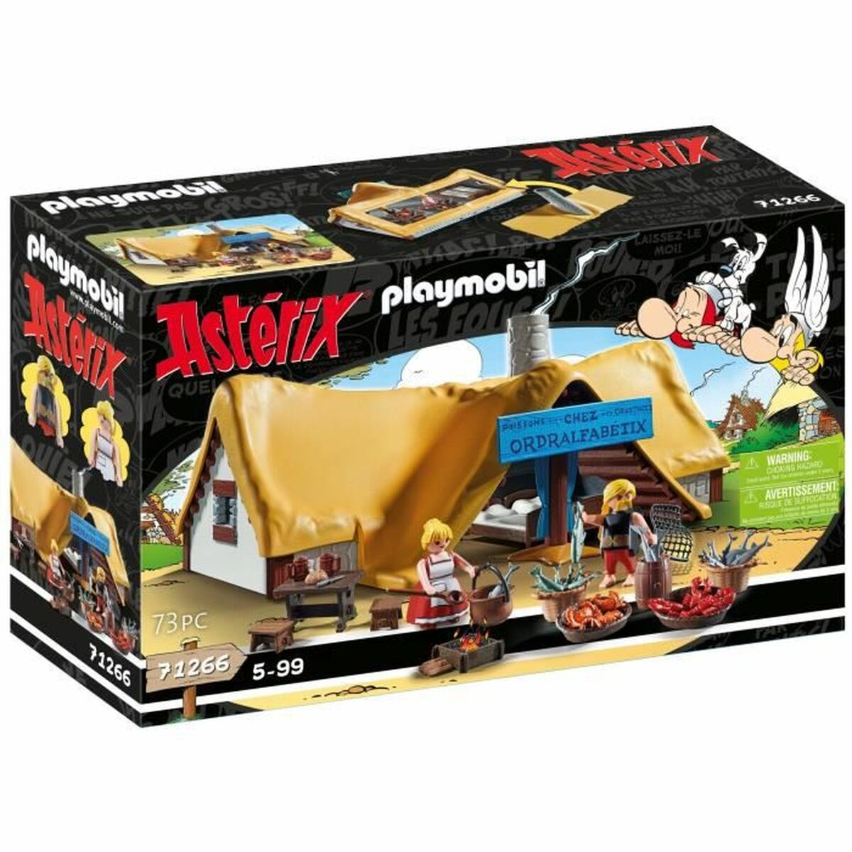 Playset Playmobil Astérix: Ordralfabetix Hut 71266 73 Piese - Jucarii si jocuri, Păpuși și figurine
