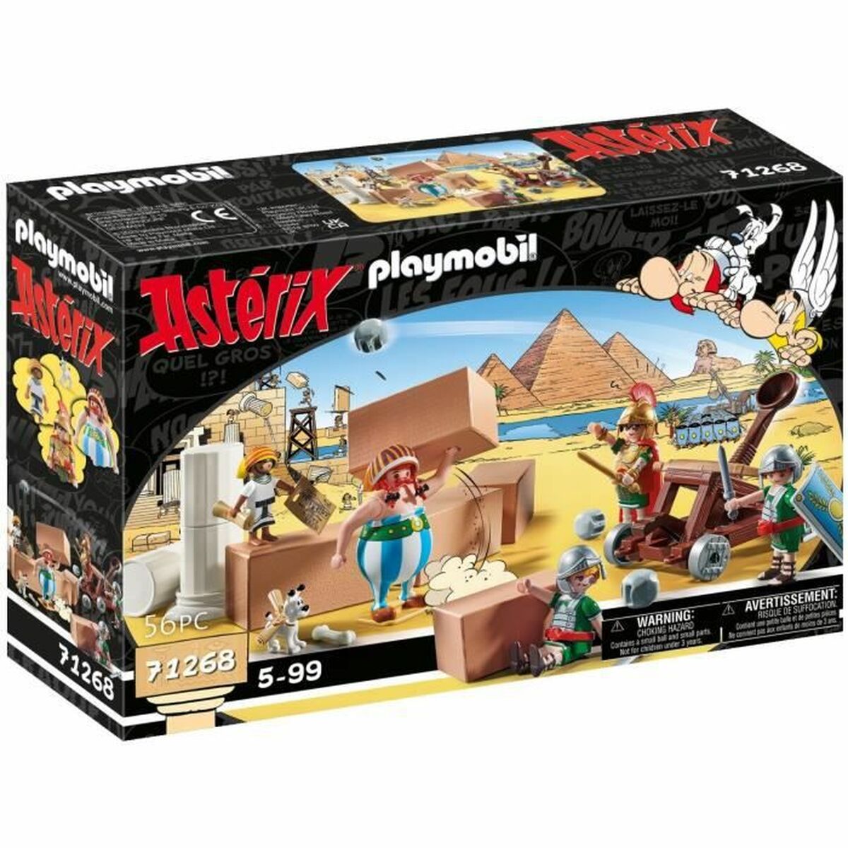 Playset Playmobil Astérix: Numerobis and the Battle of the Palace 71268 56 Piese - Jucarii si jocuri, Păpuși și figurine