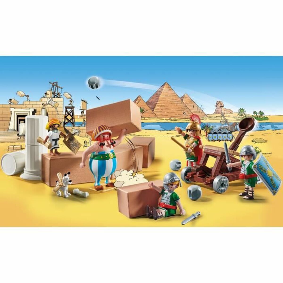 Playset Playmobil Astérix: Numerobis and the Battle of the Palace 71268 56 Piese - Jucarii si jocuri, Păpuși și figurine
