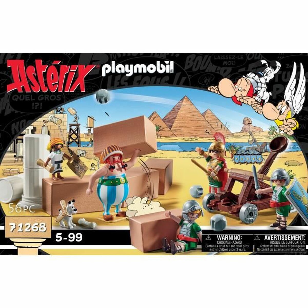 Playset Playmobil Astérix: Numerobis and the Battle of the Palace 71268 56 Piese - Jucarii si jocuri, Păpuși și figurine