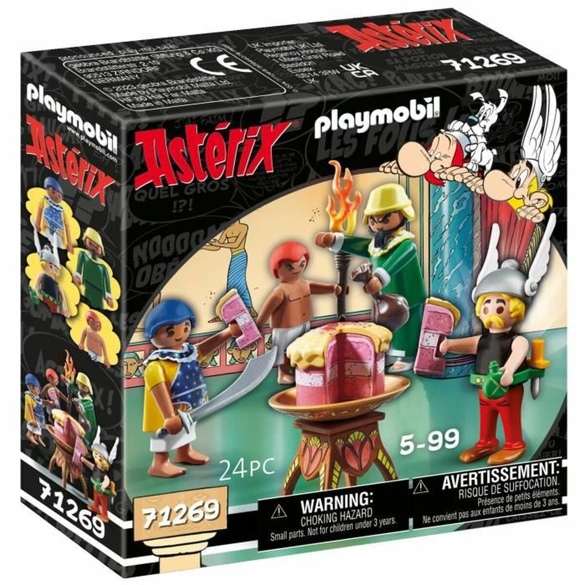 Playset Playmobil Asterix: Amonbofis and the poisoned cake 71268 24 Piese - Jucarii si jocuri, Păpuși și figurine