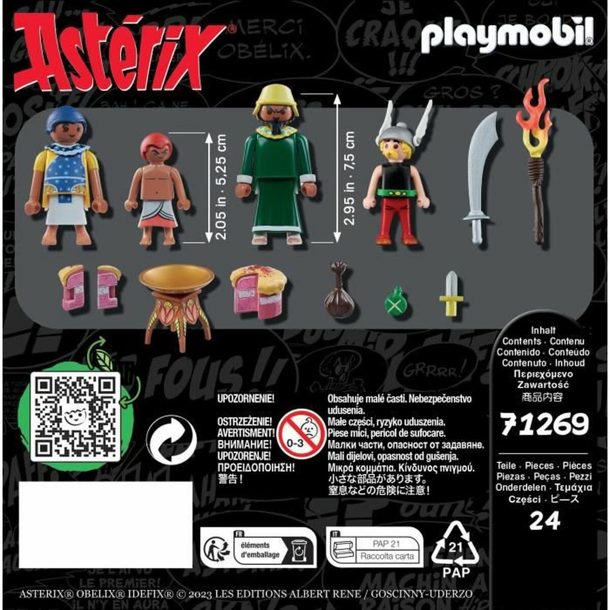Playset Playmobil Asterix: Amonbofis and the poisoned cake 71268 24 Piese - Jucarii si jocuri, Păpuși și figurine