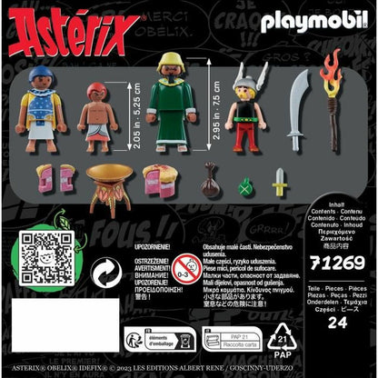 Playset Playmobil Asterix: Amonbofis and the poisoned cake 71268 24 Piese - Jucarii si jocuri, Păpuși și figurine