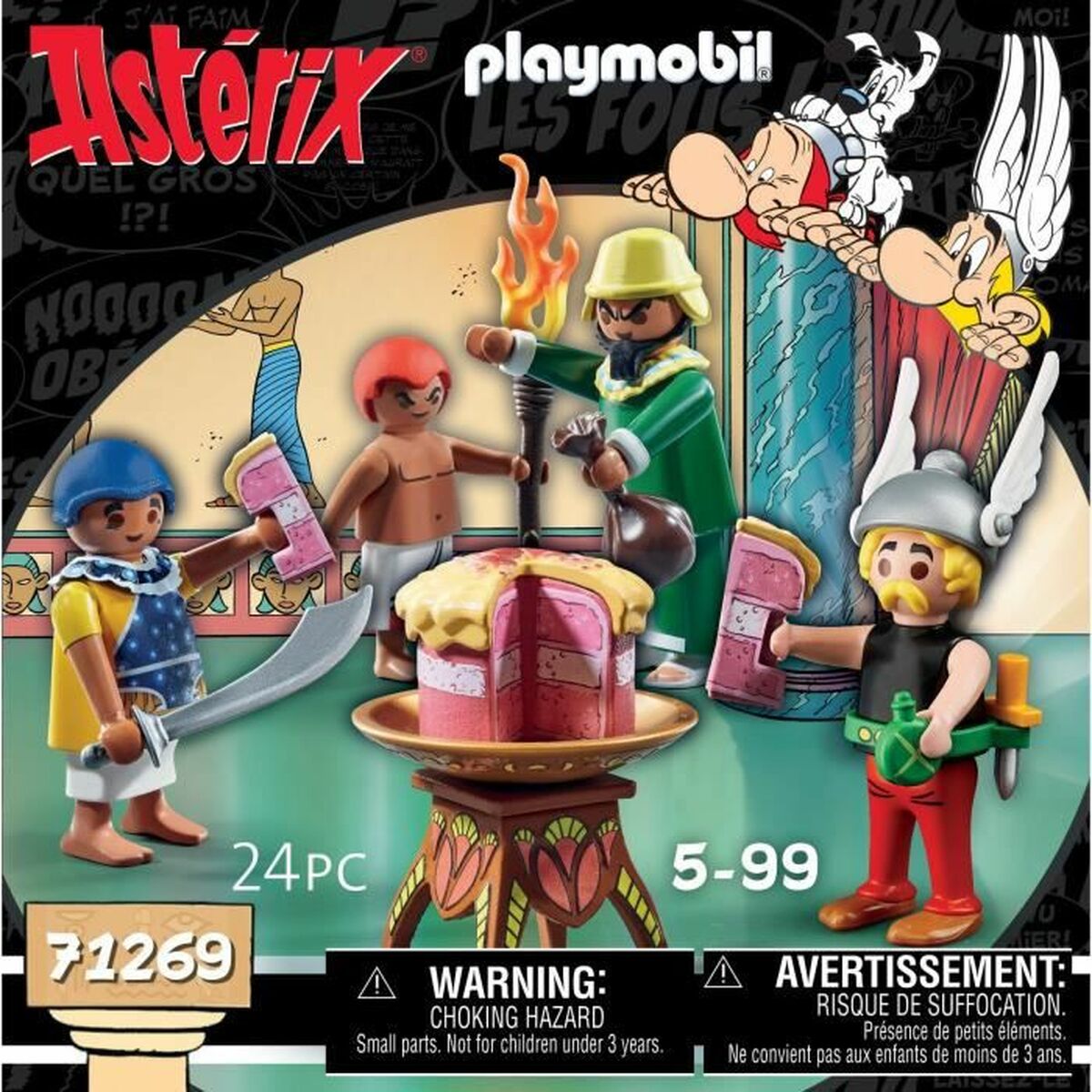 Playset Playmobil Asterix: Amonbofis and the poisoned cake 71268 24 Piese - Jucarii si jocuri, Păpuși și figurine