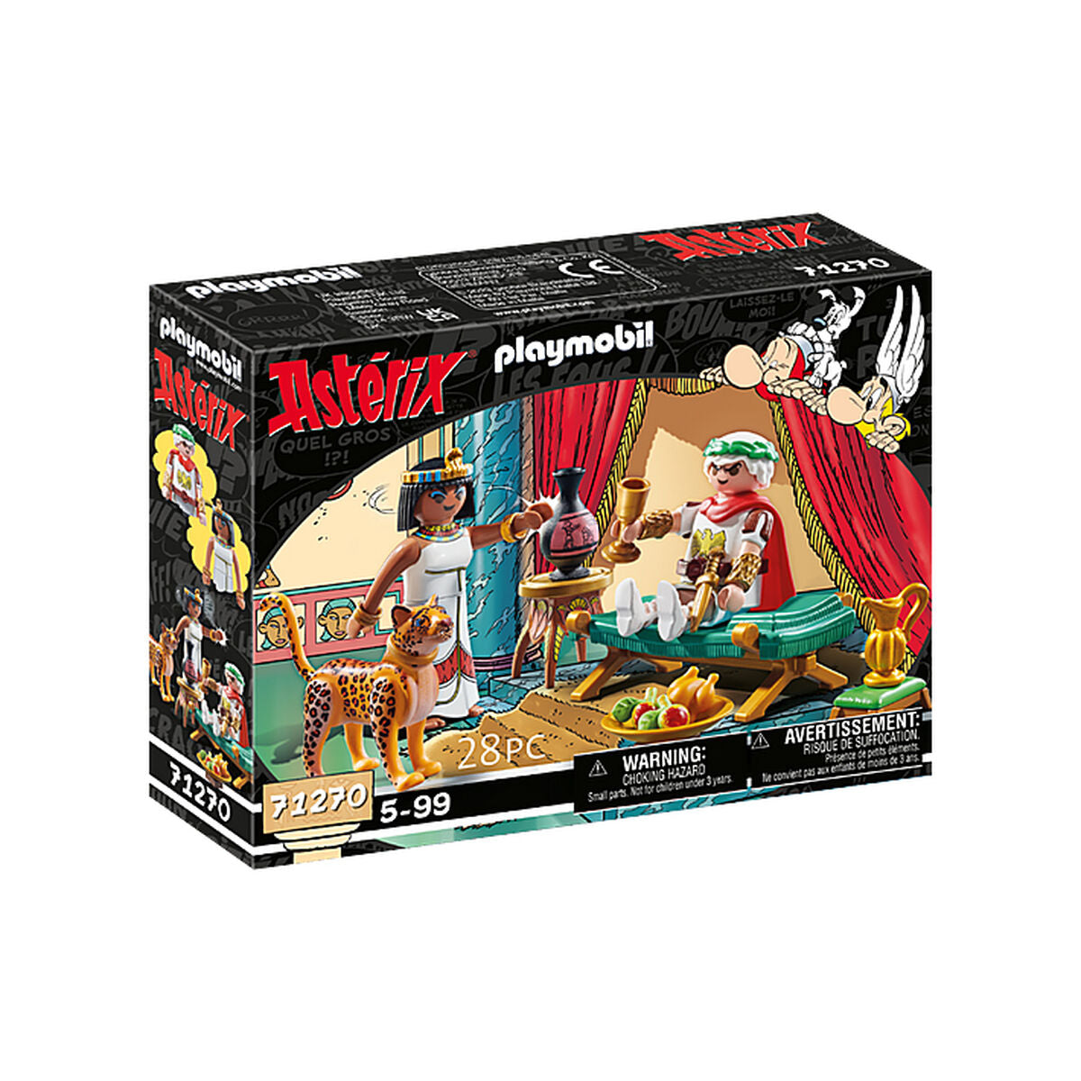 Playset Playmobil 71270 - Asterix: César and Cleopatra 28 Piese - Jucarii si jocuri, Păpuși și figurine