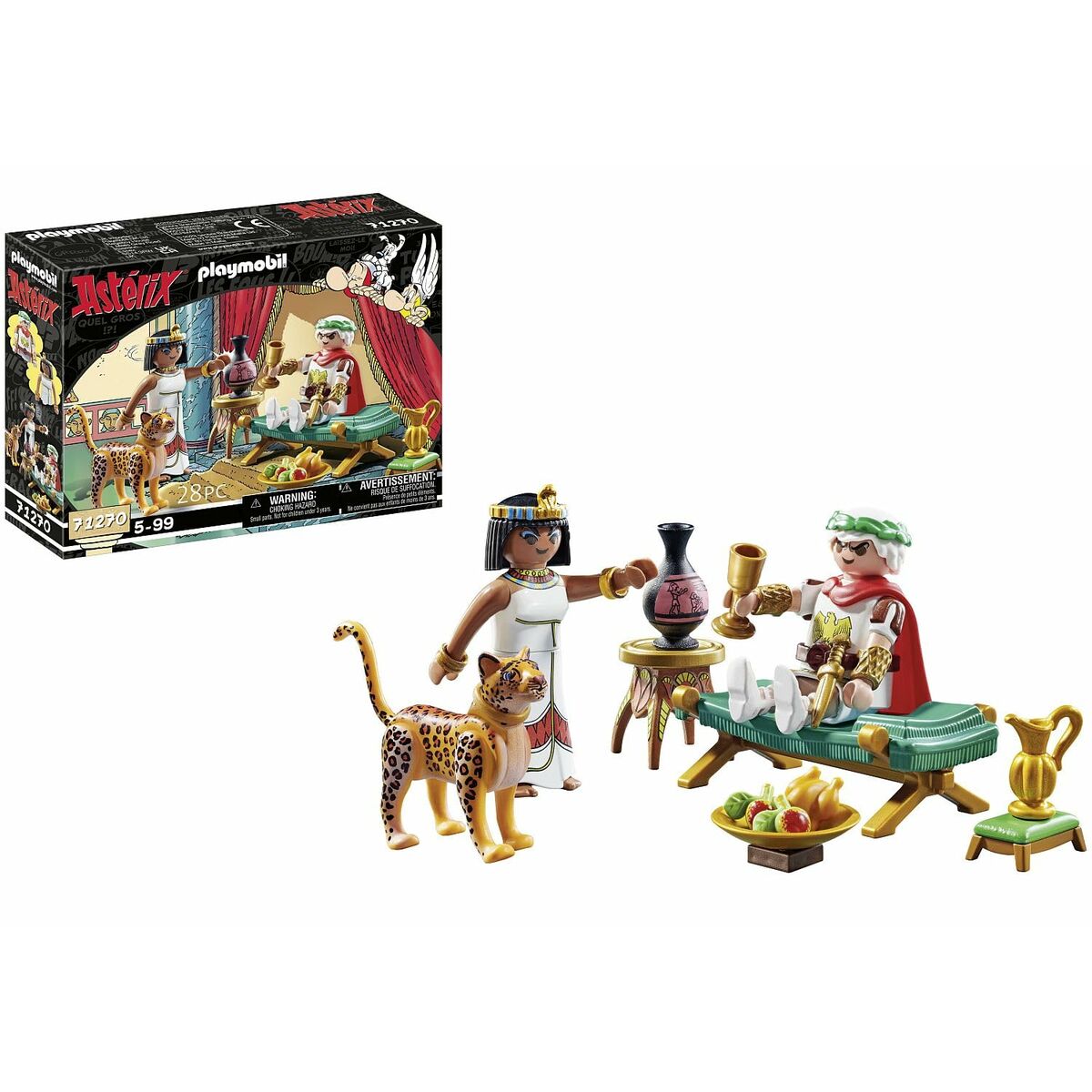 Playset Playmobil 71270 - Asterix: César and Cleopatra 28 Piese - Jucarii si jocuri, Păpuși și figurine