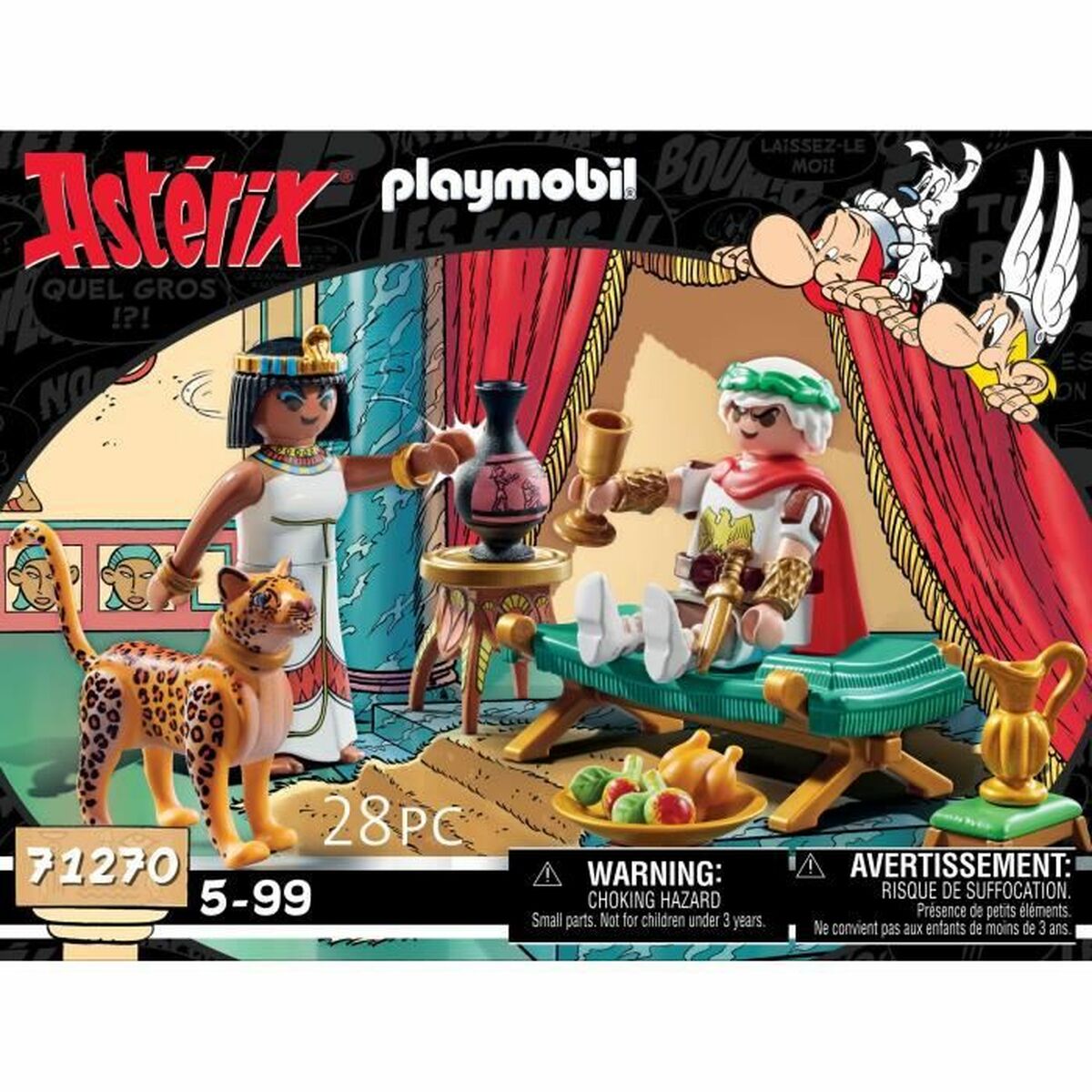 Playset Playmobil 71270 - Asterix: César and Cleopatra 28 Piese - Jucarii si jocuri, Păpuși și figurine