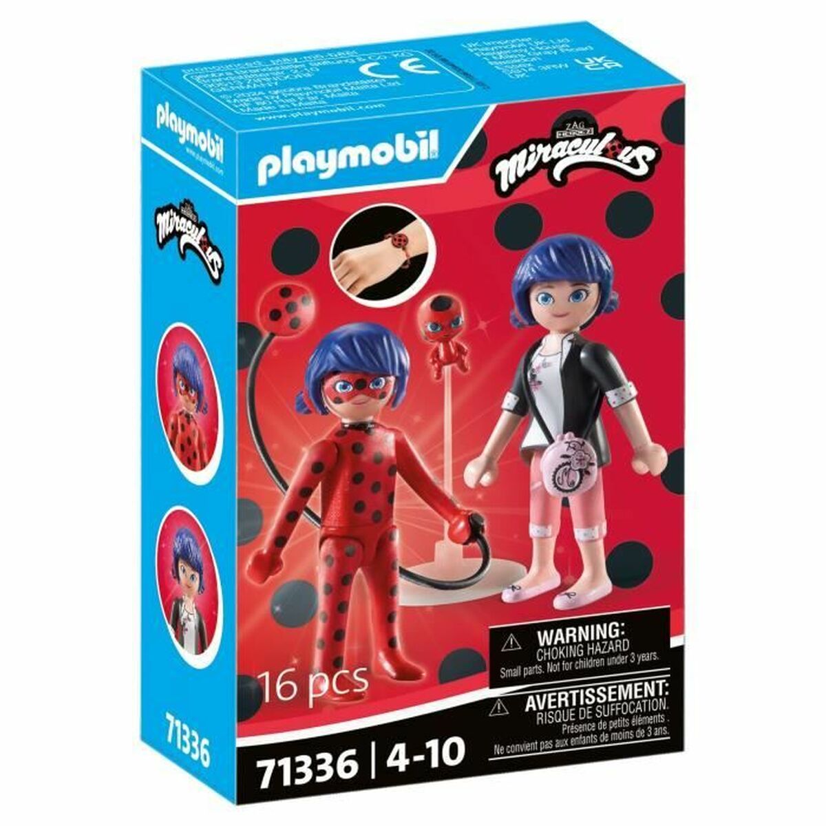 Playset Playmobil 71336 Miraculous: Marinette & Ladybug 16 Piese - Jucarii si jocuri, Păpuși și figurine