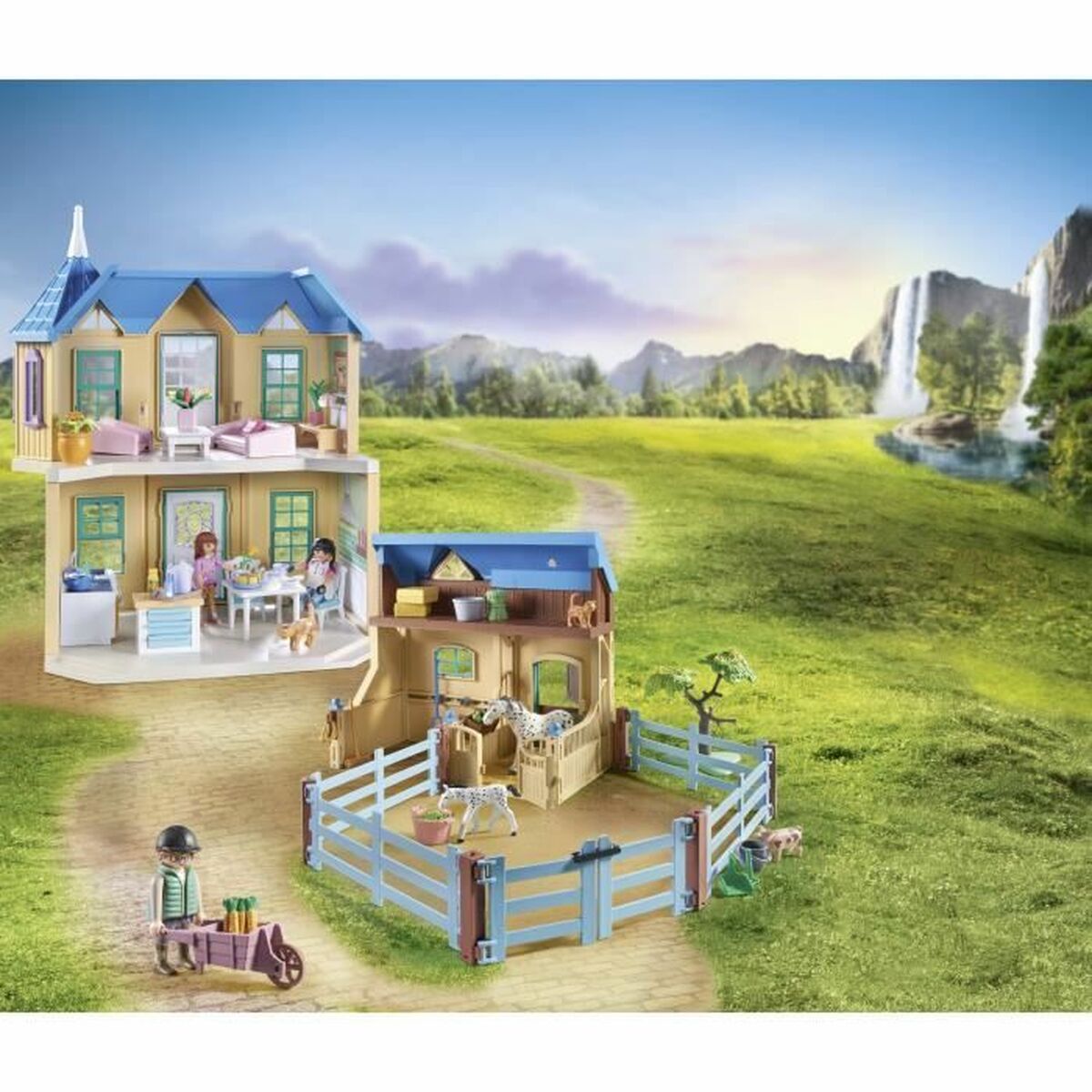 Playset Playmobil 71351 Horses of Waterfall - Jucarii si jocuri, Păpuși și figurine