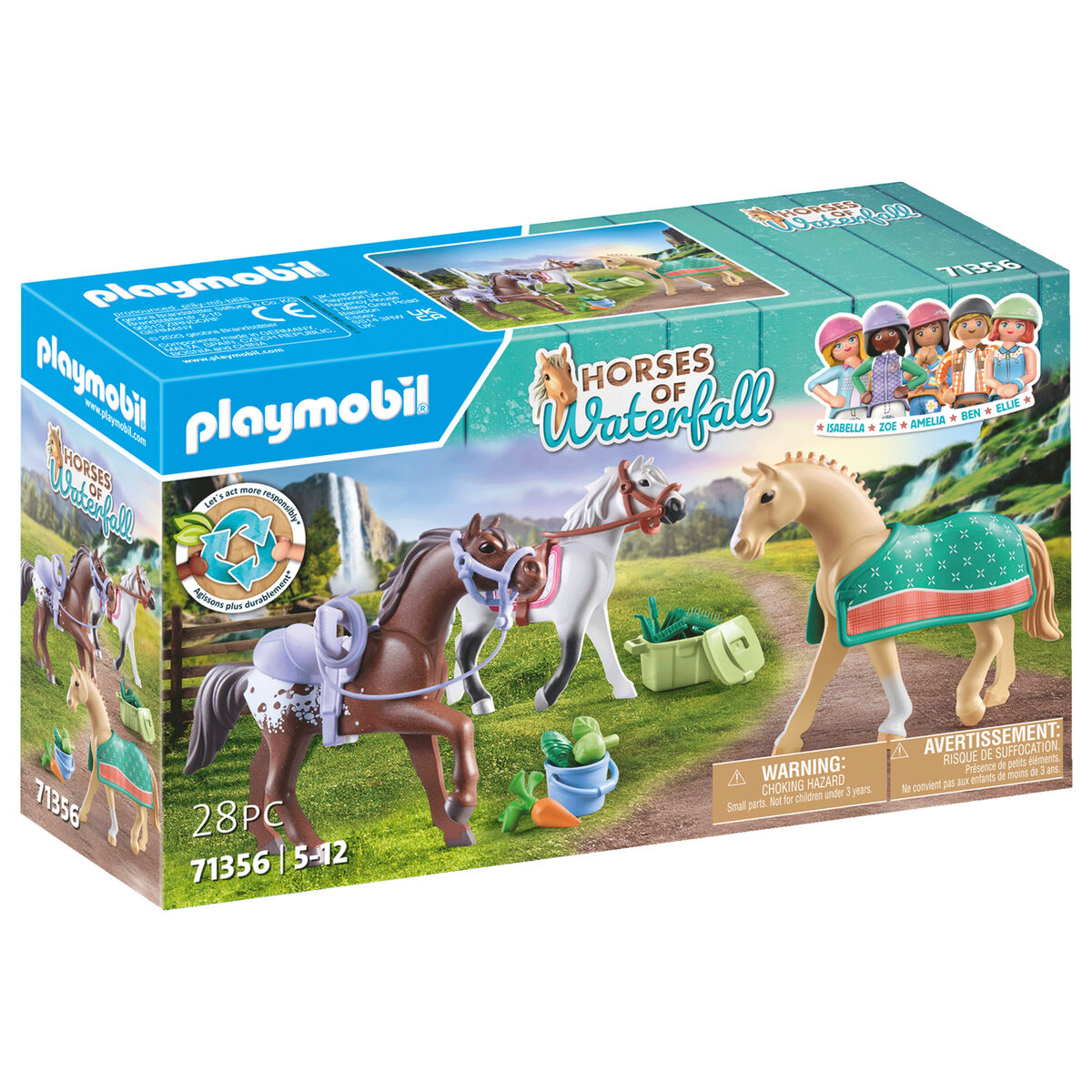 Playset Playmobil 71356 Horses of Waterfall 28 Piese - Jucarii si jocuri, Păpuși și figurine