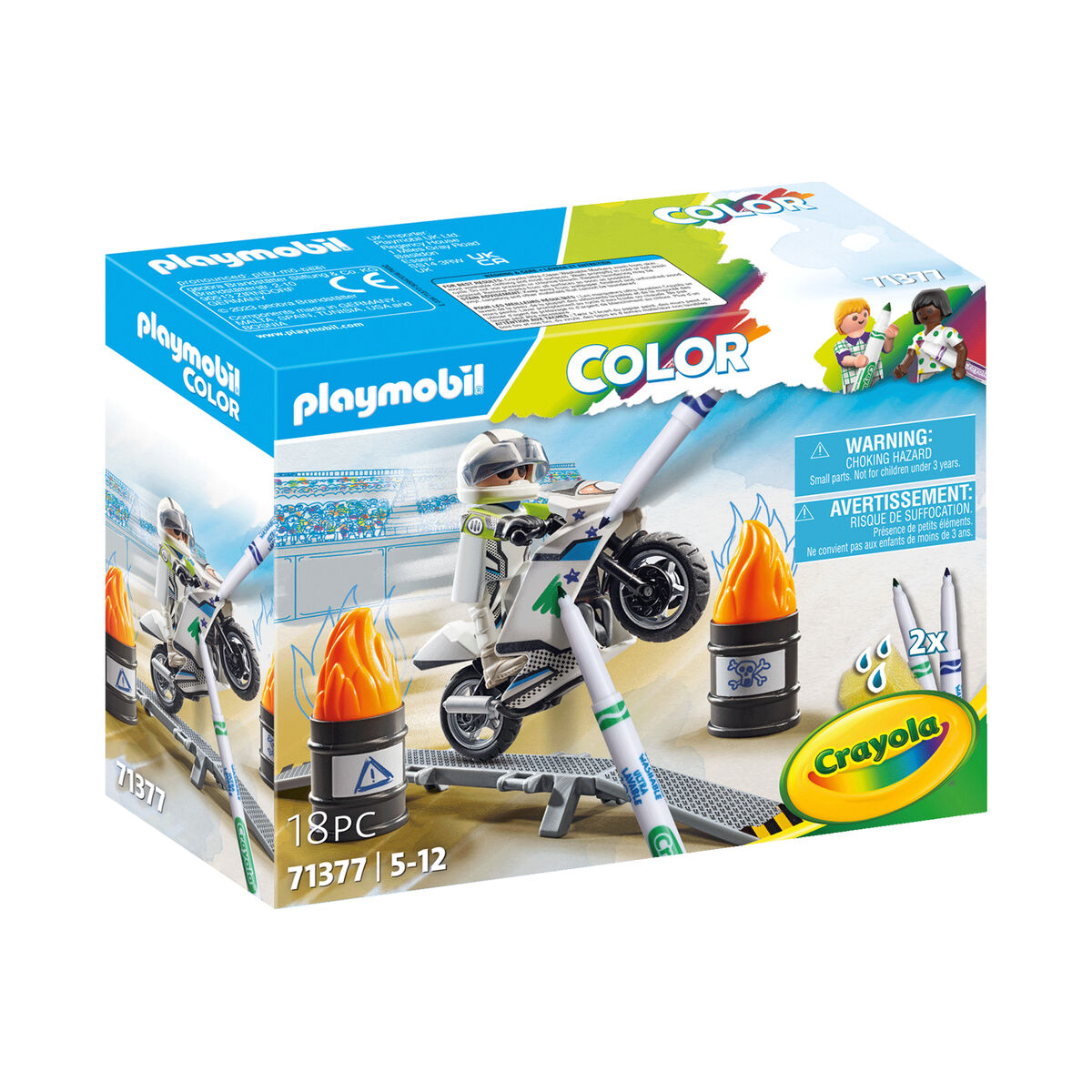 Playset Playmobil Color Motocicletă 18 Piese - Jucarii si jocuri, Păpuși și figurine