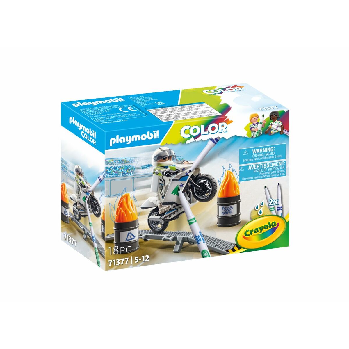 Playset Playmobil Color Motocicletă 18 Piese - Jucarii si jocuri, Păpuși și figurine