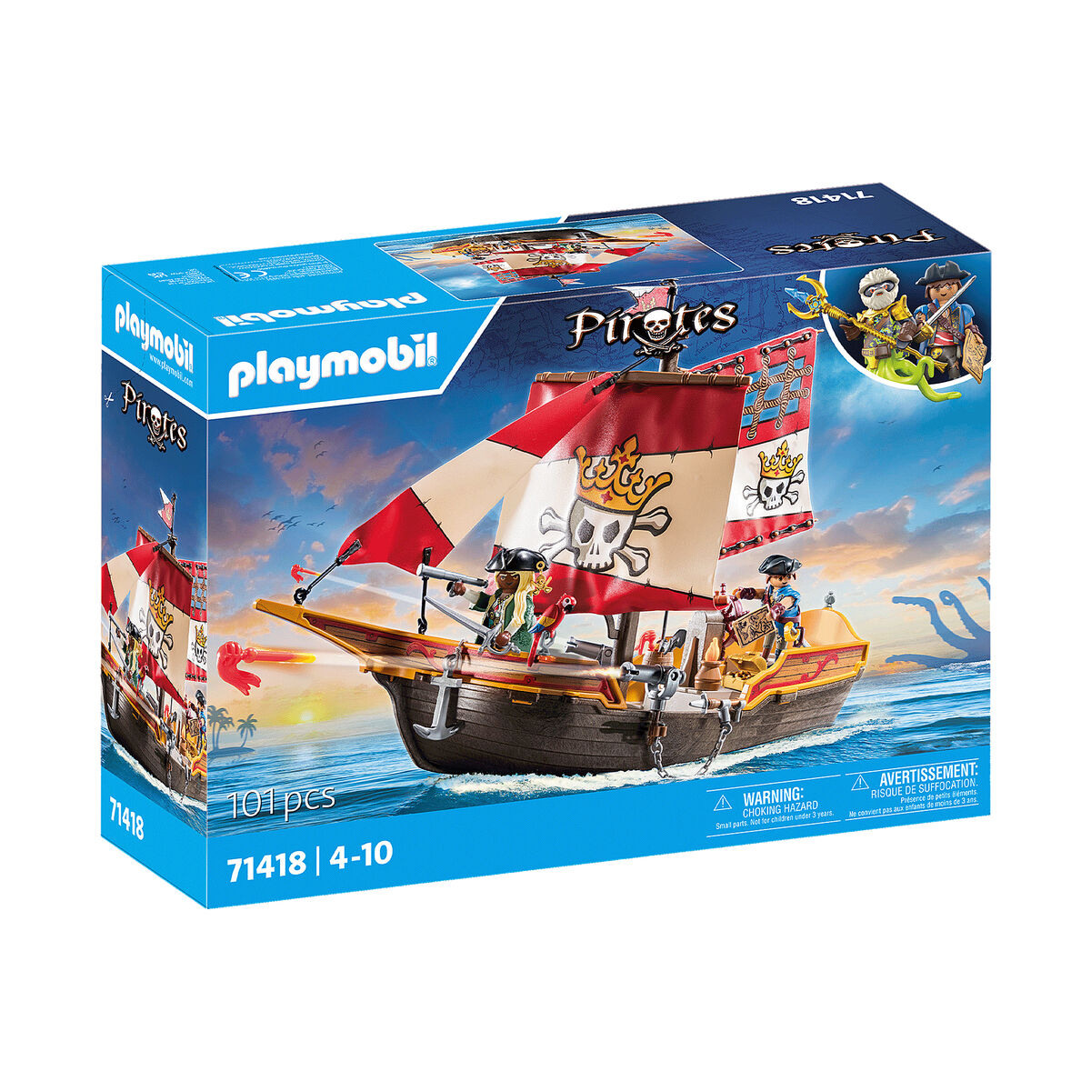 Playset Playmobil 71418 Pirates - Jucarii si jocuri, Păpuși și figurine