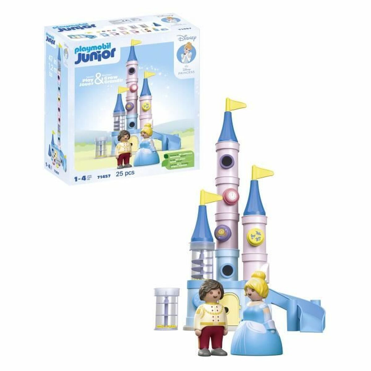 Playset Playmobil 71457 - Junior&Disney Cinderella 25 Piese - Jucarii si jocuri, Păpuși și figurine