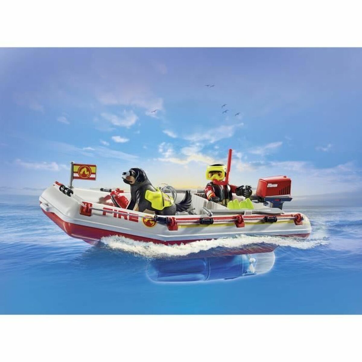 Playset Playmobil Action Heroes - Fireboat and Water Scooter 71464 52 Piese - Jucarii si jocuri, Păpuși și figurine