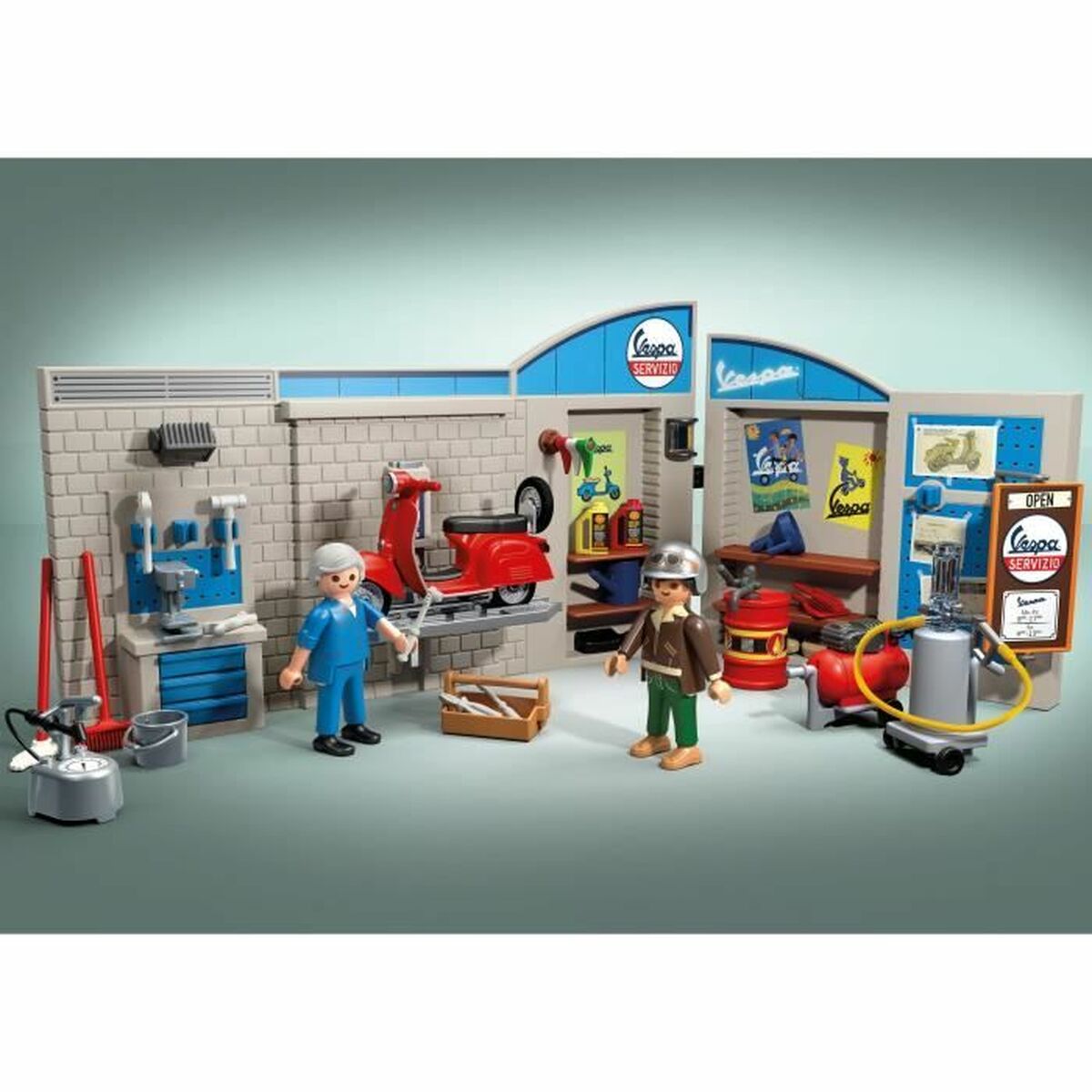 Playset Playmobil Vespa Retro Garage - Jucarii si jocuri, Păpuși și figurine
