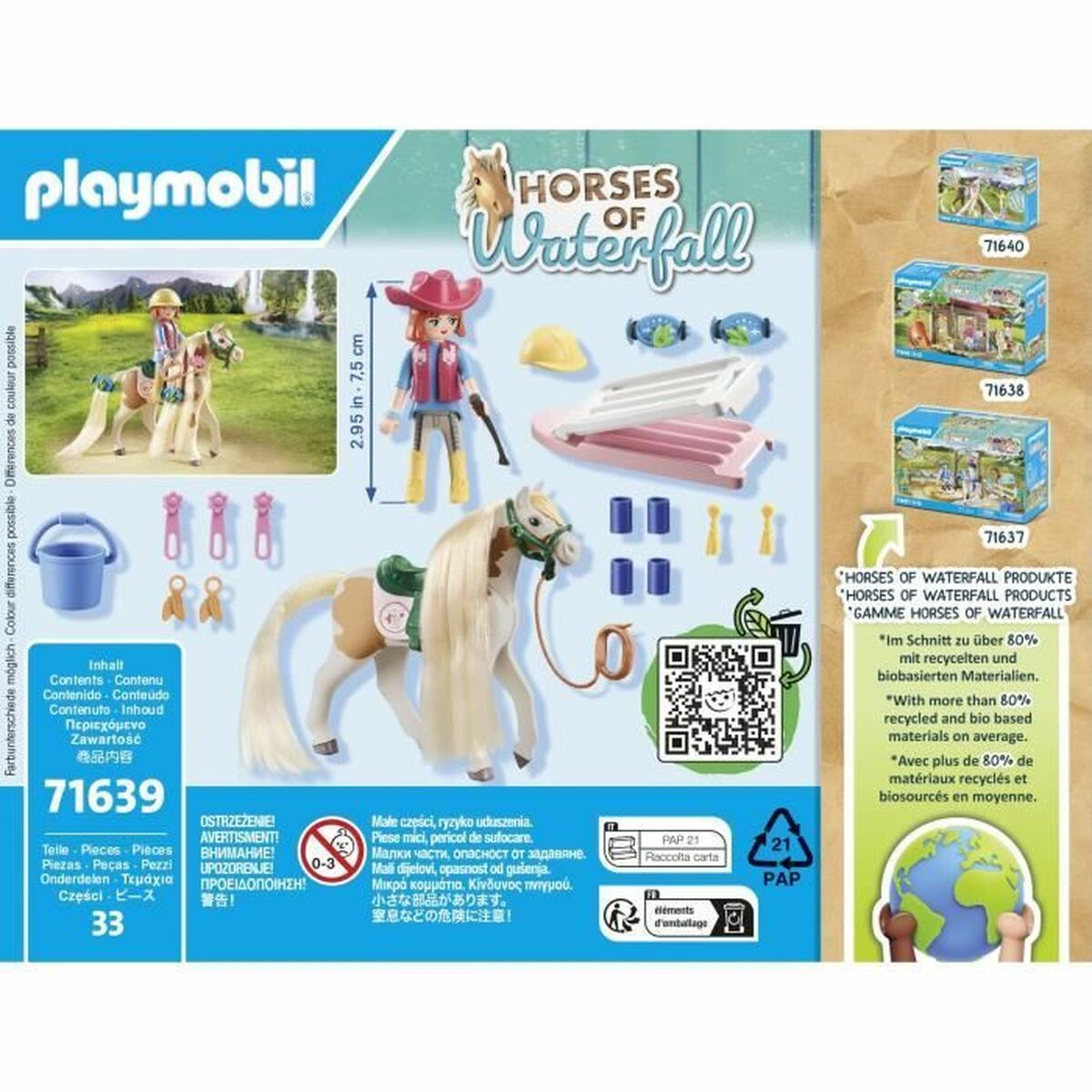 Playset Playmobil 71639 Ellie with horse 33 Piese - Jucarii si jocuri, Păpuși și figurine