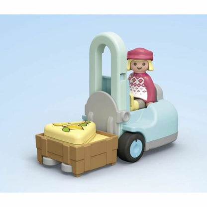 Playset Playmobil Junior 71691 - Organic fruit and vegetable stall 17 Piese - Jucarii si jocuri, Păpuși și figurine