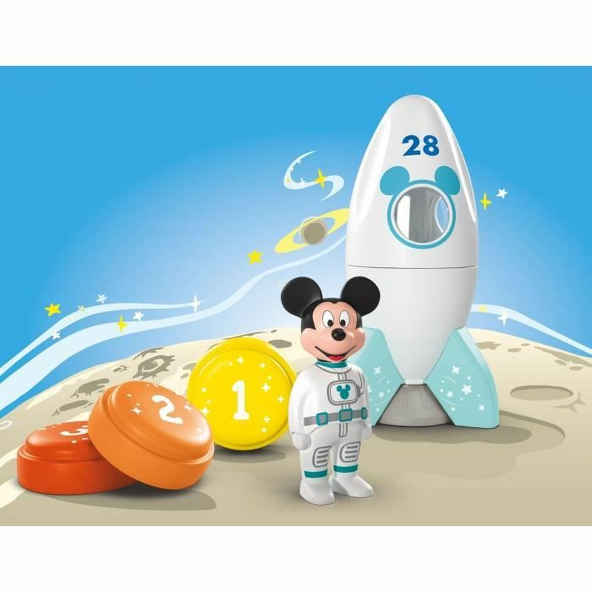 Playset Playmobil Junior 71771 Mickey astronaut Disney 5 Piese - Jucarii si jocuri, Păpuși și figurine