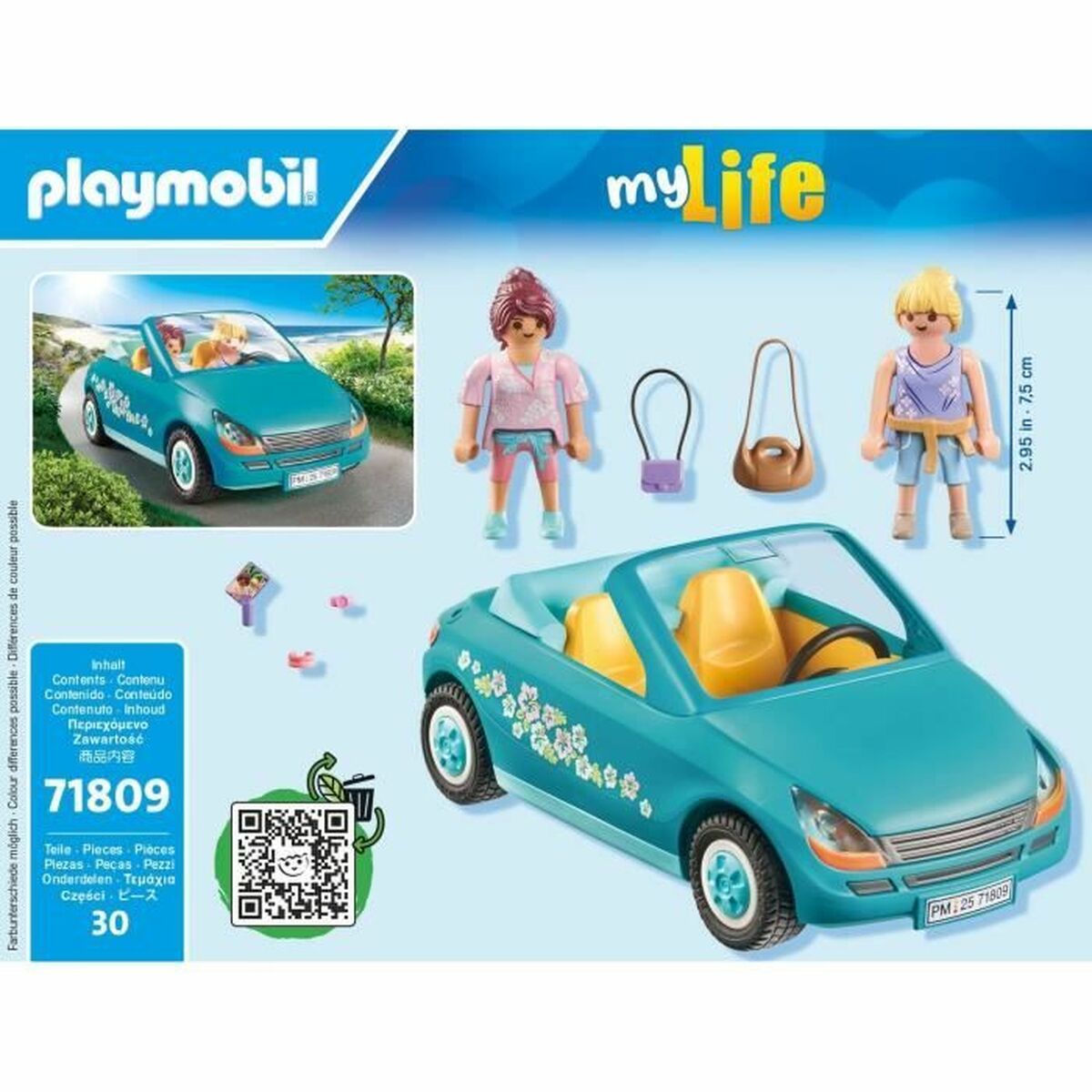 Set de Jucării cu Vehicule Playmobil 71809 Convertible 30 Piese - Jucarii si jocuri, Păpuși și figurine