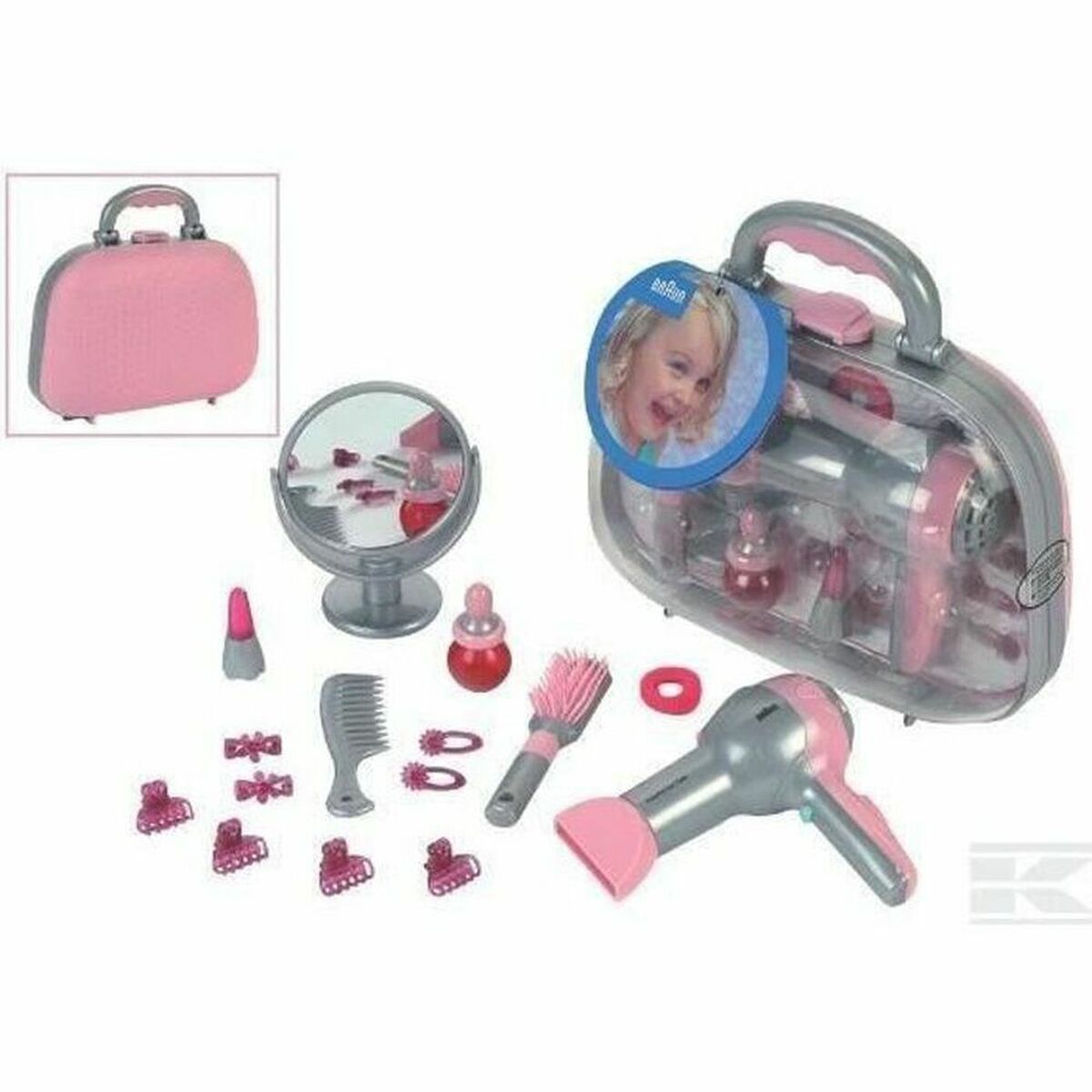 Vaikų plaukų kirpimo rinkinys Klein Braun Roz Gri - Jucarii si jocuri, Imitații de jocuri