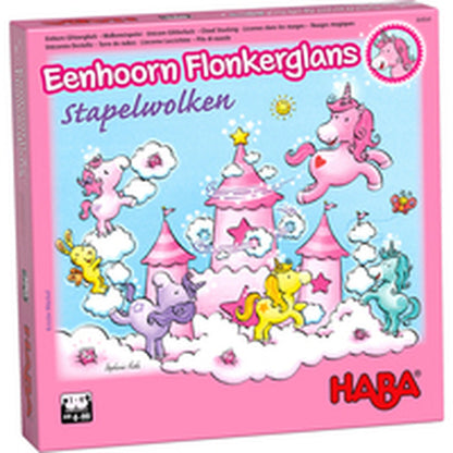 Joc de Masă HABA Unicorn Glitterluck Cloud Stacking - Jucarii si jocuri, Jocuri și accesorii