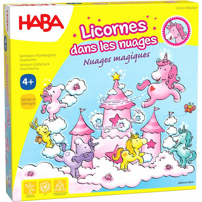 Joc de Masă HABA Unicorn Glitterluck Cloud Stacking - Jucarii si jocuri, Jocuri și accesorii
