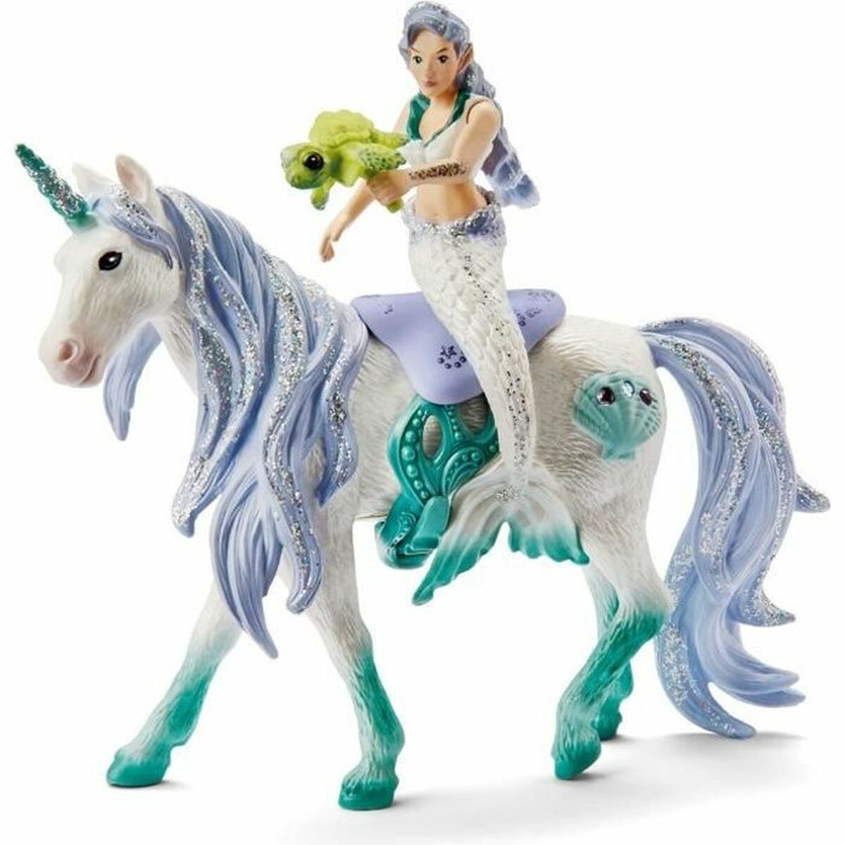 Figură Schleich 42509 Mermaid on sea unicorn Unicorn 4 Piese - Jucarii si jocuri, Păpuși și figurine