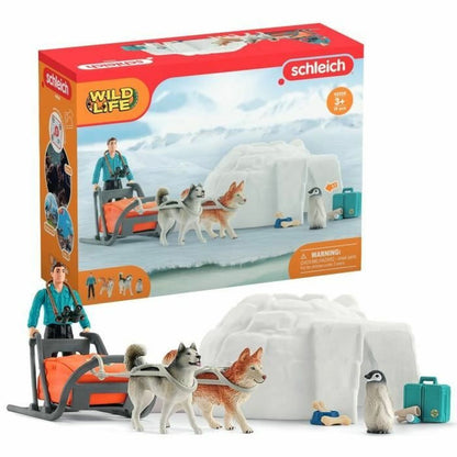 Playset Schleich 42558 Wild Life Antarctica Expedition Set 16 Piese 19 Piese - Jucarii si jocuri, Păpuși și figurine