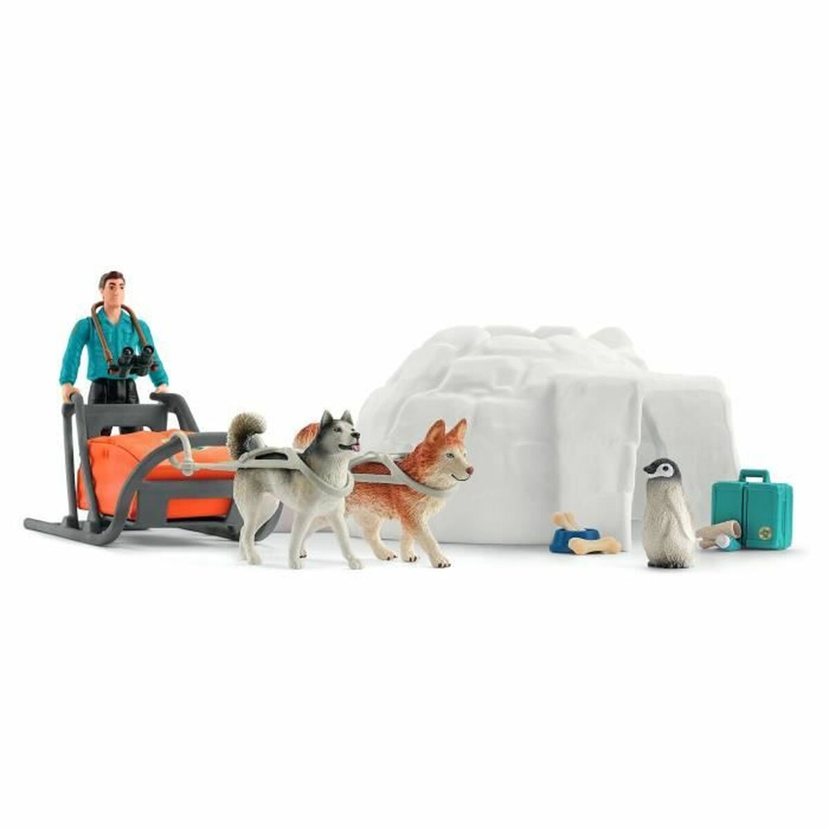 Playset Schleich 42558 Wild Life Antarctica Expedition Set 16 Piese 19 Piese - Jucarii si jocuri, Păpuși și figurine