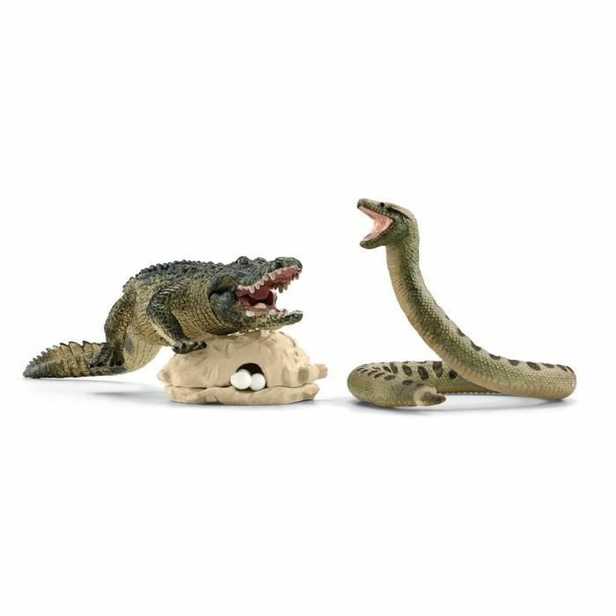 Playset Schleich Alligator/Anaconda Duel Set 4 Piese - Jucarii si jocuri, Păpuși și figurine