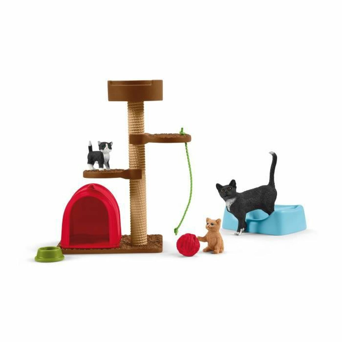 animale Schleich Playtime for cute cats Plastic Pisici - Jucarii si jocuri, Păpuși și figurine