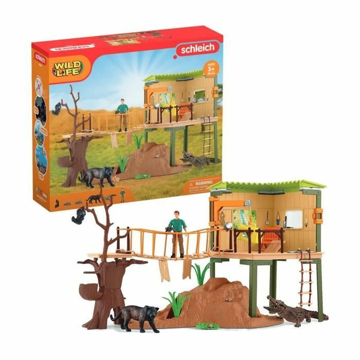 Playset Schleich Wild Adventure Station Set - Jucarii si jocuri, Păpuși și figurine