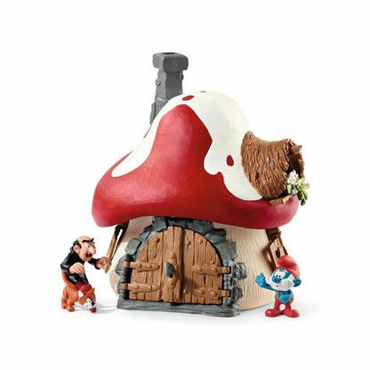 Playset Schleich Smurf house with 2 figurines - Jucarii si jocuri, Păpuși și figurine
