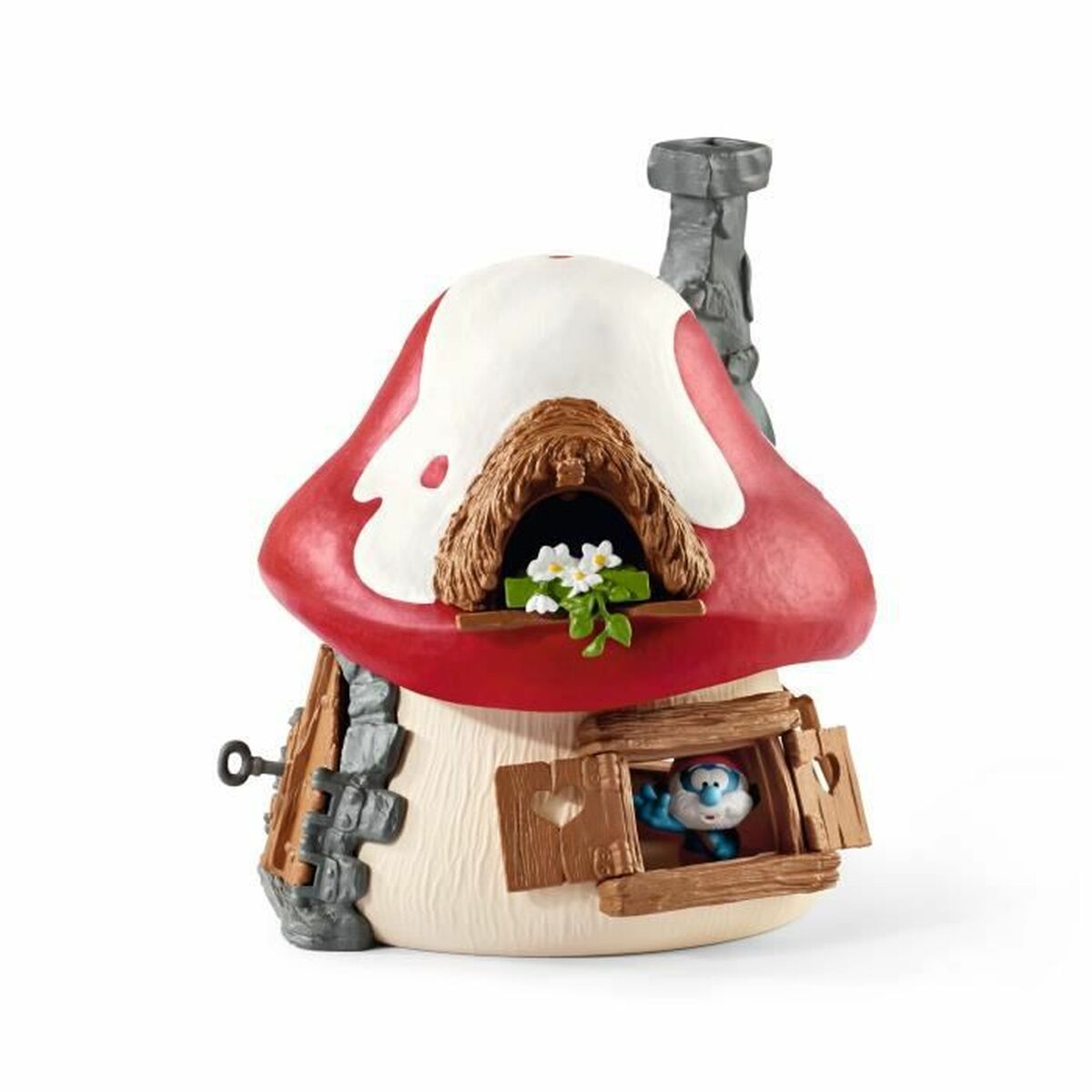 Playset Schleich Smurf house with 2 figurines - Jucarii si jocuri, Păpuși și figurine