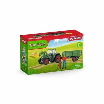 Figura îmbinată Schleich Tracteur avec remorque - Jucarii si jocuri, Păpuși și figurine