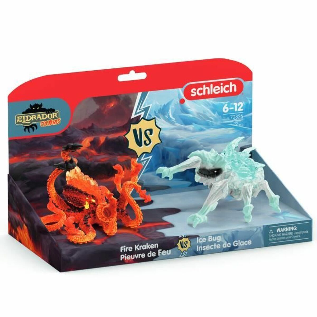 Accesorii pentru căsuțe de păpuși Schleich Lava Octopus vs Ice Bug Duo - Jucarii si jocuri, Păpuși și accesorii
