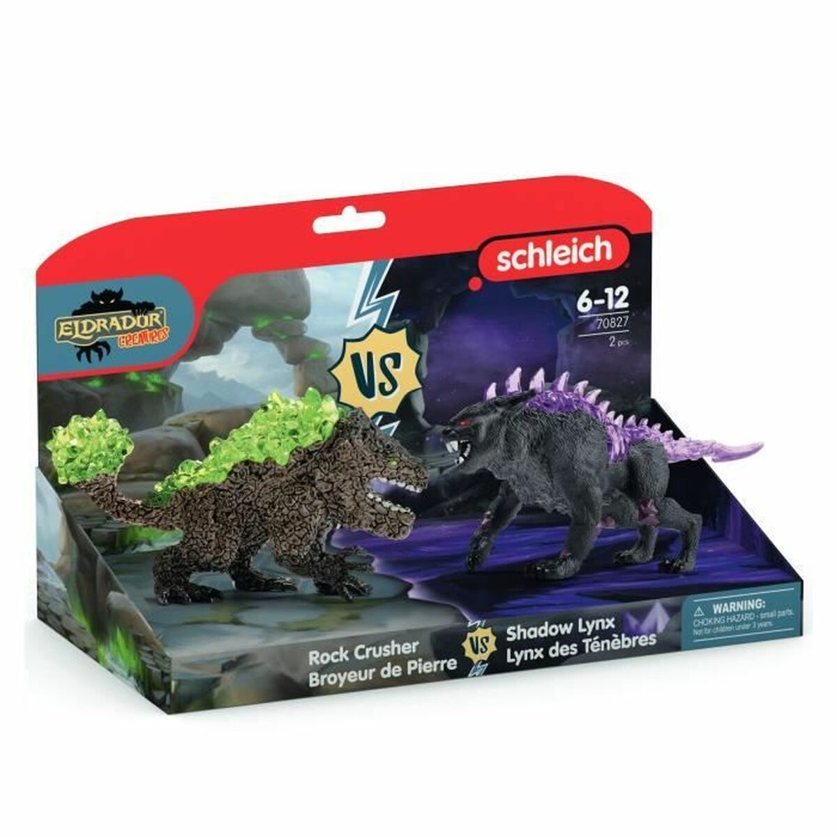 Figurine de Acțiune Schleich Dark Lynx vs Stone Crusher Duo Figurines - Jucarii si jocuri, Păpuși și figurine