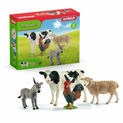 Set de Animale de Fermă Schleich 42385 Farm World PVC Plastic - Jucarii si jocuri, Păpuși și figurine