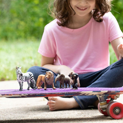 Figurine de animale Schleich 42387 Wild Life: Safari 4 Piese Plastic - Jucarii si jocuri, Păpuși și figurine