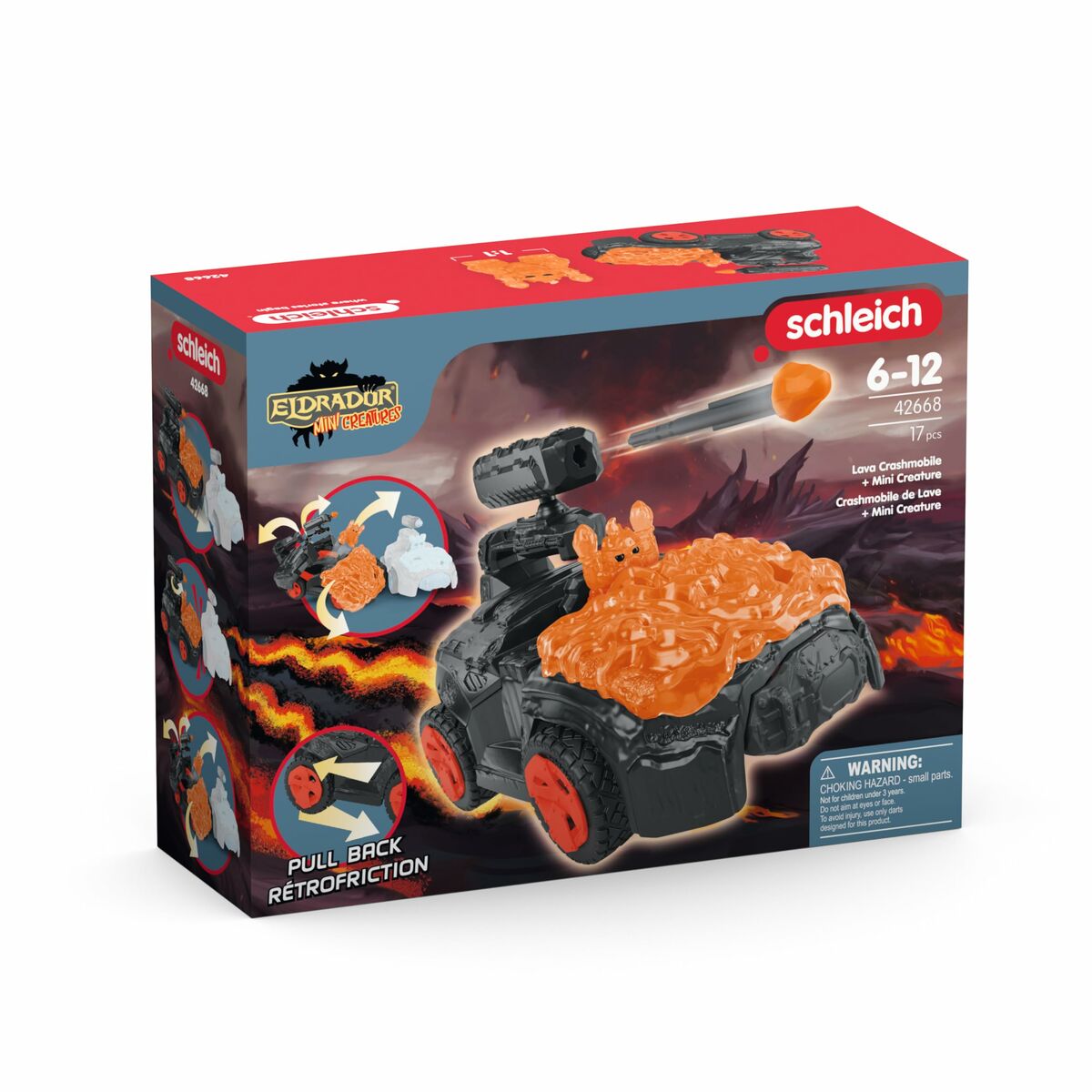 Playset Schleich Lava Crashmobile 17 Piese - Jucarii si jocuri, Păpuși și figurine