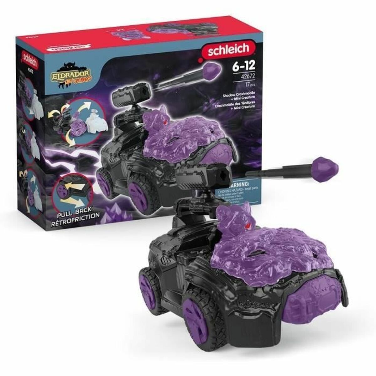 Playset Schleich Dark Crashmobile with Mini Creature 17 Piese - Jucarii si jocuri, Păpuși și figurine