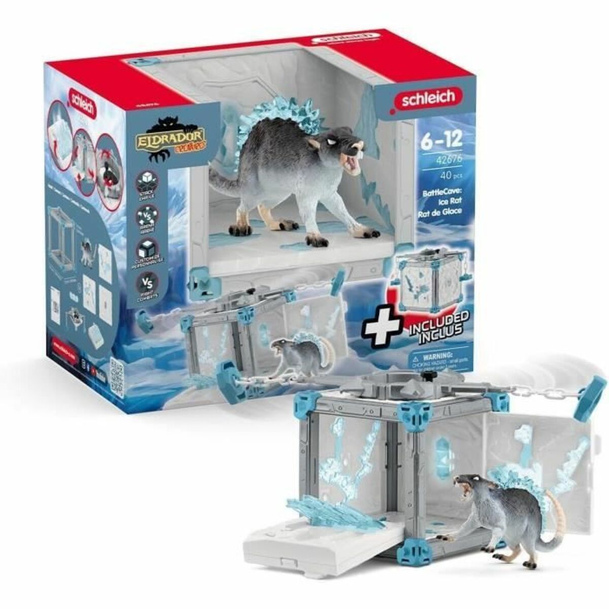 Playset Schleich BattleCave Ice Rat - Jucarii si jocuri, Păpuși și figurine