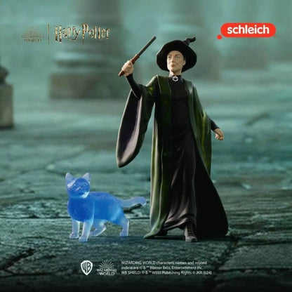 Figurină Harry Potter Sleich 42682 Professor McGonagall and her Patronus - Jucarii si jocuri, Păpuși și figurine