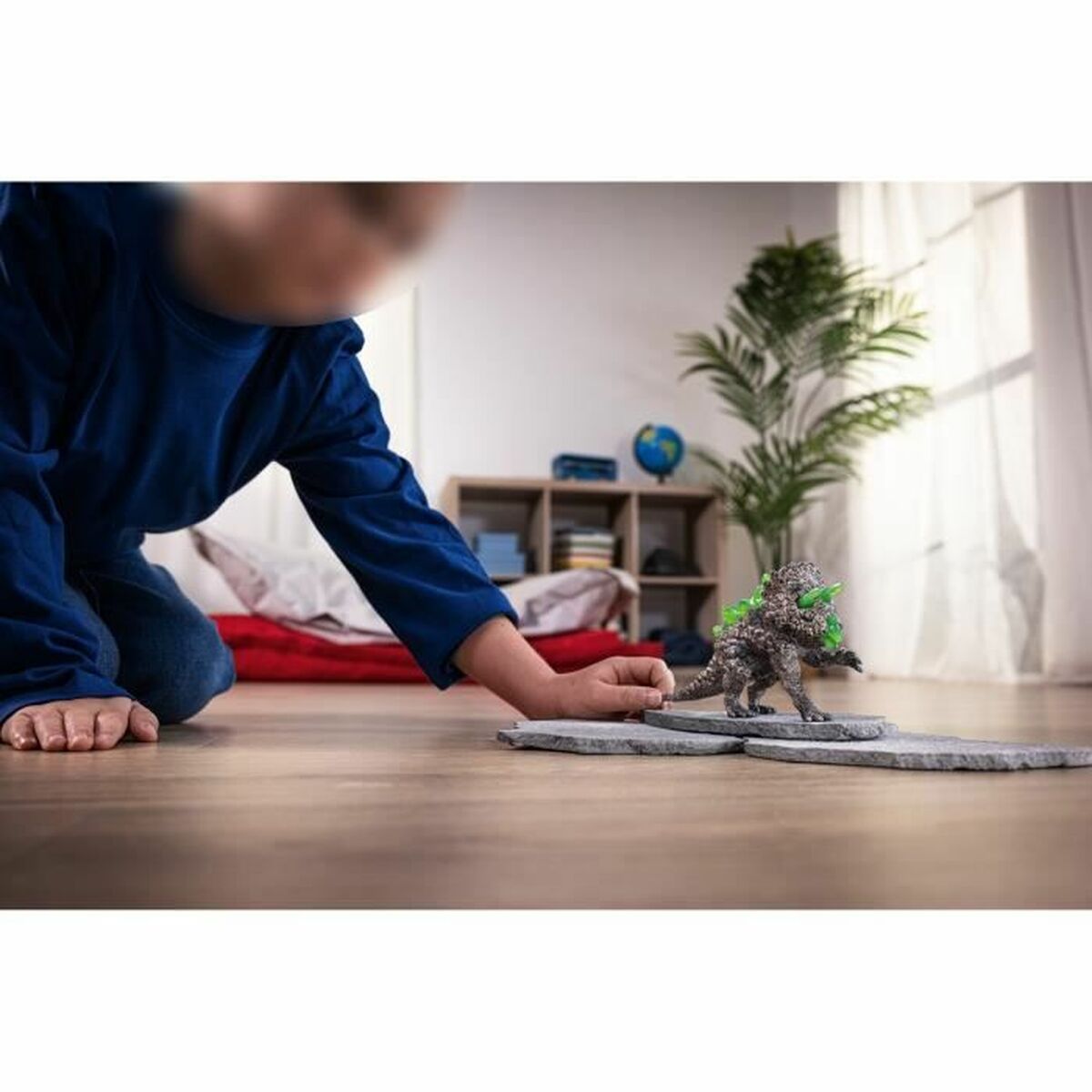 Figura îmbinată Schleich Figura de piedra de triceratops Eldrador - Jucarii si jocuri, Păpuși și figurine